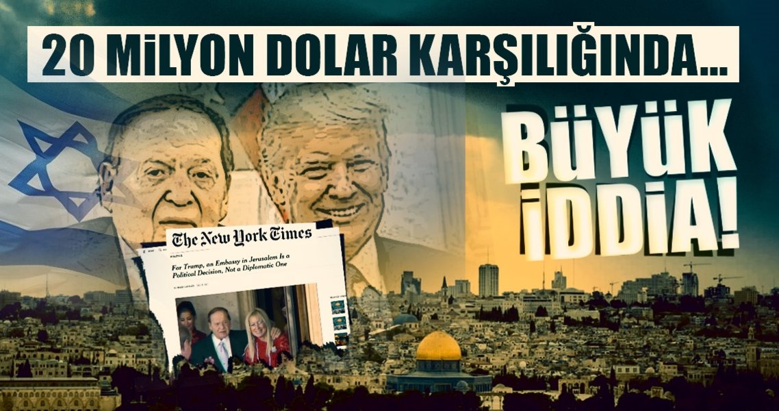 Trump  Kudüs'ü 20 milyon dolara başkent yaptı!..