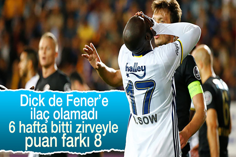 Fenerbahçe puan kaybına devam ediyor