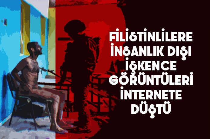 İsrailli gardiyanların Filistinlilere yaptığı insanlık dışı işkence görüntüsü sosyal medyaya düştü