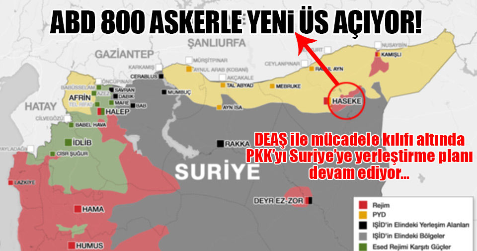ABD Haseke'ye PKK için yeni üs kurdu!..