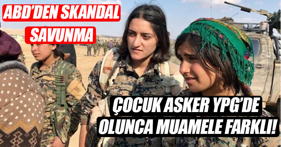ABD söz konusu YPG olunca ''çocuk askere'' sessiz kaldı!