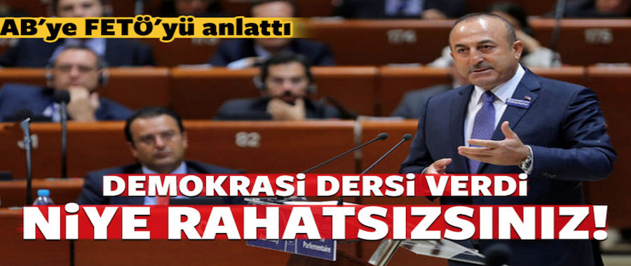Çavuşoğlu, AKPM'de FETÖ'yü anlattı!