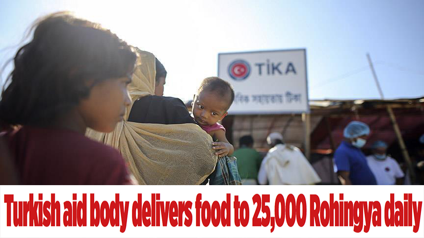 Turkish aid body delivers food to 25,000 Rohingya daily