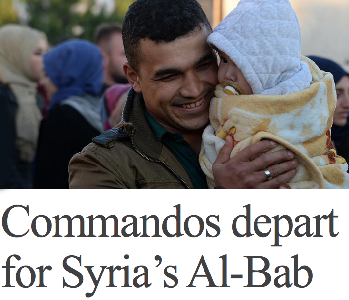 Turkey dispatches commandos to Syria's Al-Bab