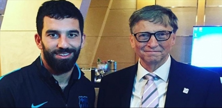 Arda Turan, Bill Gates ile buluştu!