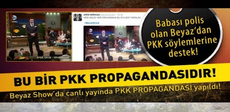 Beyaz Show'da şok PKK propagandası!