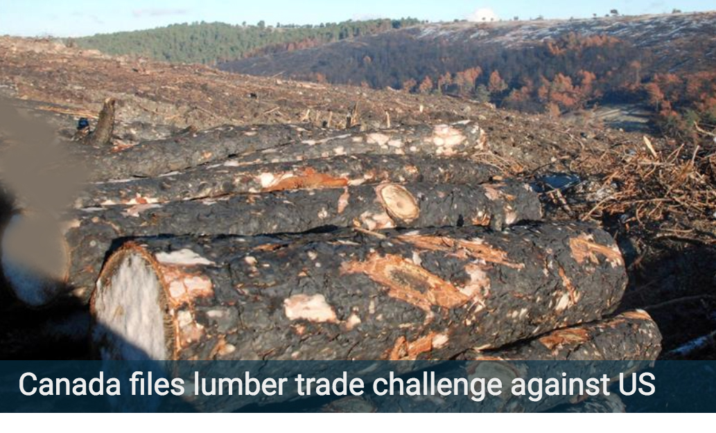 Canada files lumber trade challenge against US
