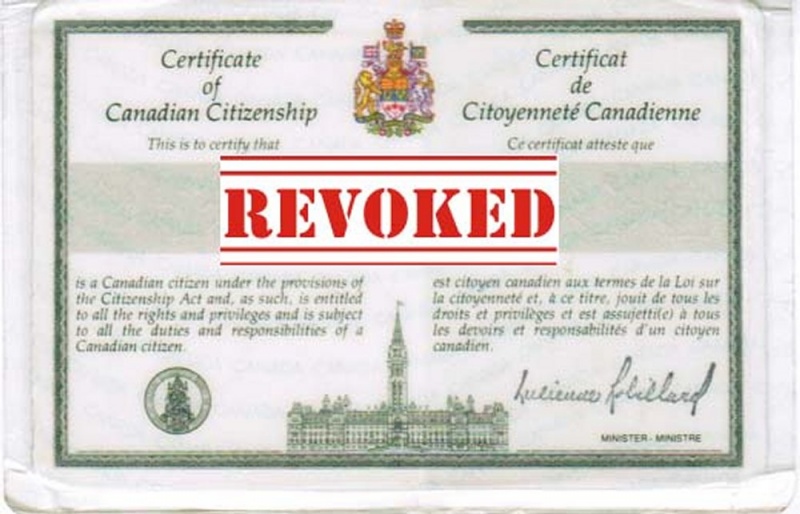 Kanada vatandaşlığına ilk iptal...