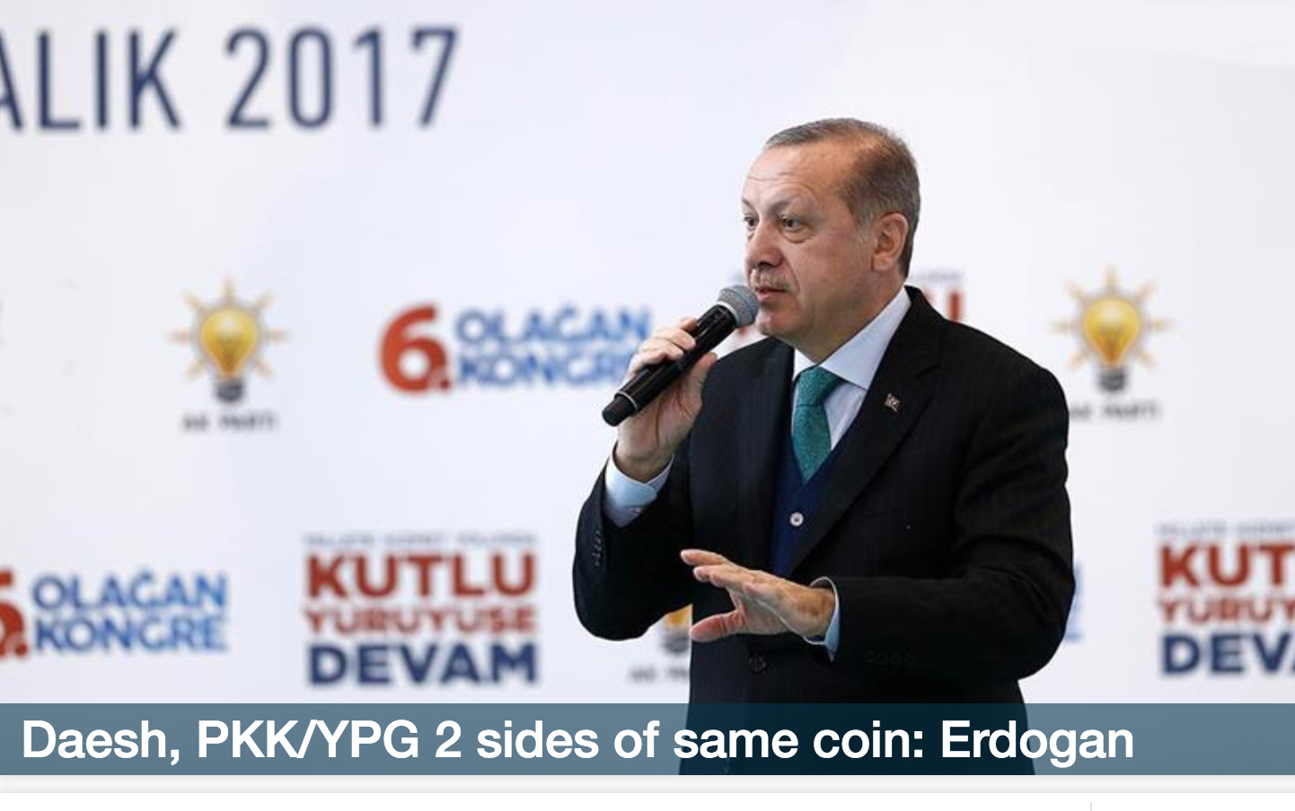 Daesh, PKK/YPG 2 sides of same coin: Erdogan