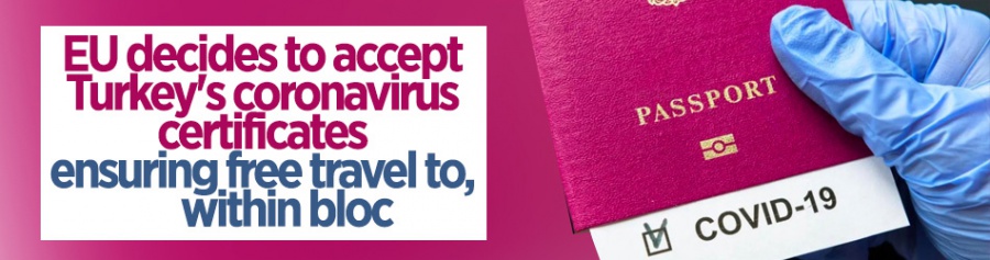 EU decides to recognize Turkey's coronavirus pass system