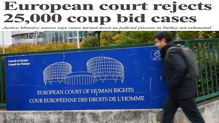 European court rejects 25,000 Turkish coup bid cases