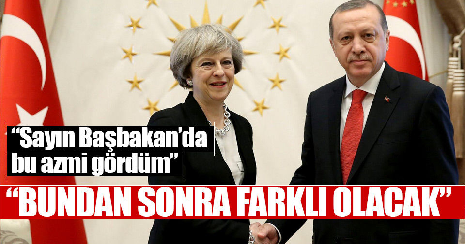 Cumhurbaşkanı Erdoğan, İngiltere Başbakanı'nı kabul etti..