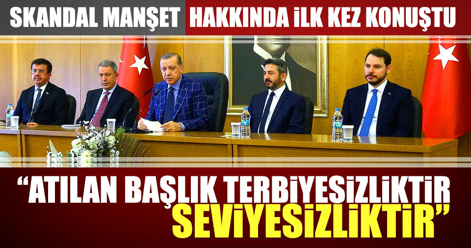 Erdoğan'dan Hürriyet'e sert cevap: ''Terbiyesizlik, seviyesizlik!..''