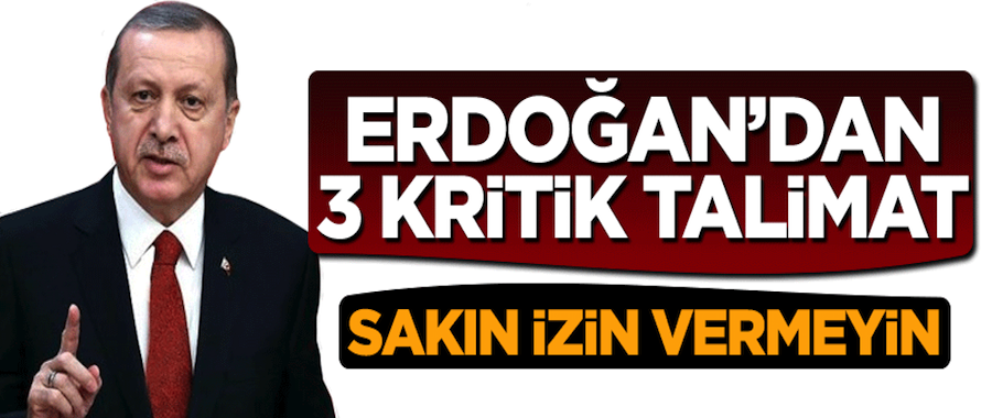 Cumhurbaşkanı Erdoğan'dan Maarif'e 3 kritik talimat