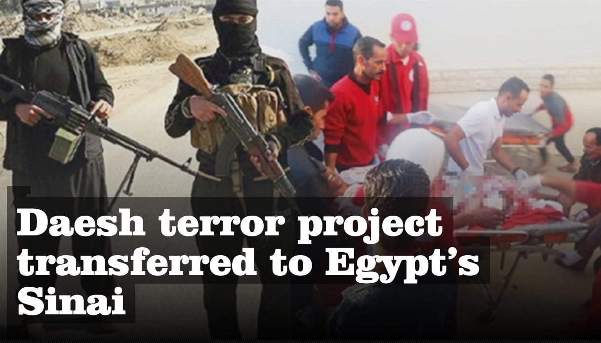 Daesh terror project transferred to Egypt’s Sinai