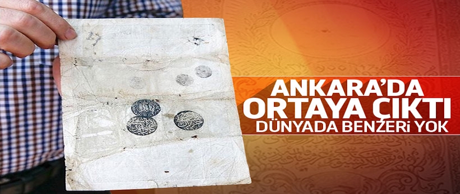 Dünyada benzeri olmayan Osmanlı parası ortaya çıktı