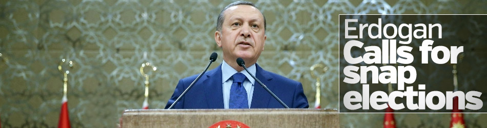 President Erdogan calls for snap elections
