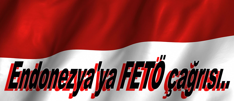 Endonezya'ya FETÖ çağrısı..