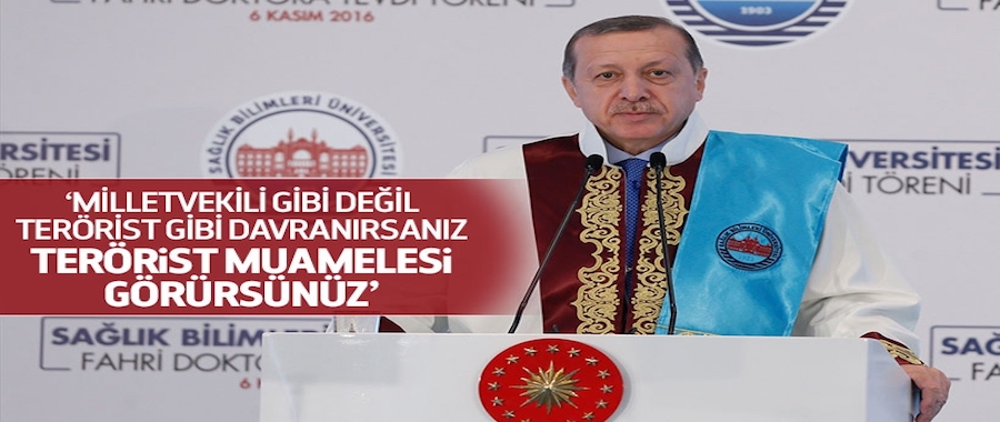 Cumhurbaşkanı Erdoğan'dan HDP'ye tepki..