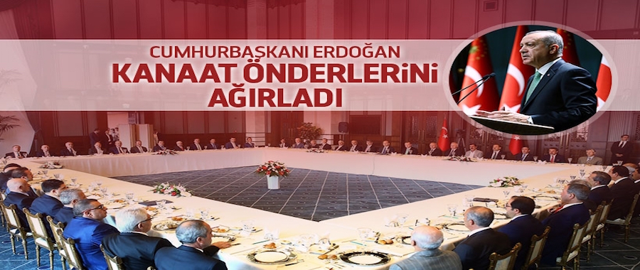 Cumhurbaşkanı Erdoğan, kanaat önderlerini ağırladı