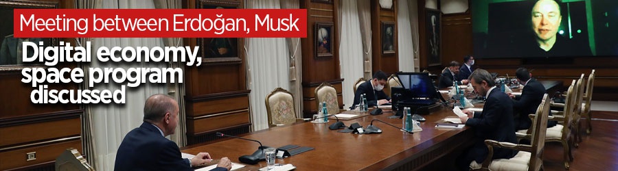 Erdoğan, Musk discuss issues including launch of satellite