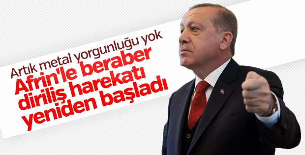 Erdoğan: ''Diriliş haraketi yeniden başladı''