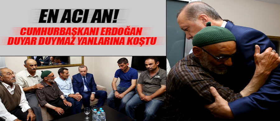 Erdoğan'dan şehit genç için taziye ziyareti