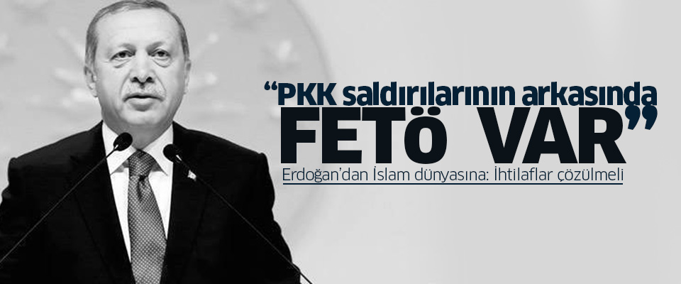 Cumhurbaşkanı: PKK saldırılarının arkasında FETÖ var