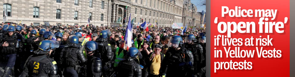 France allows security forces to open fire at Yellow Vests