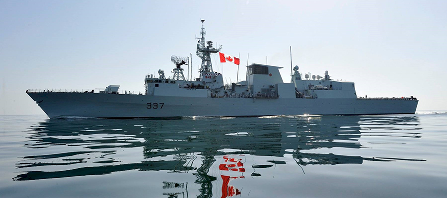 Kanada savaş gemisi, Türkiye için yola çıktı