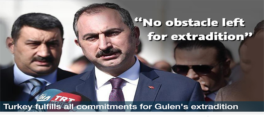 Turkey fulfills all commitments for Gulen's extradition