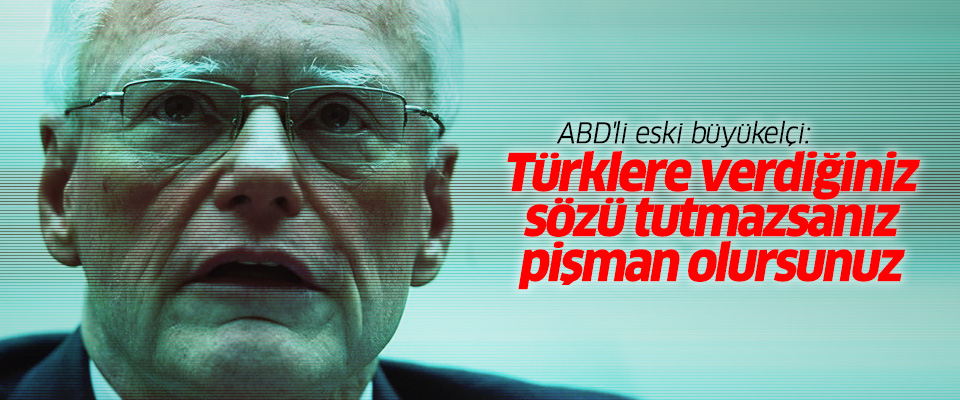 ABD'li eski büyükelçi: Türklere verdiğiniz sözü tutmazsanız pişman olursunuz