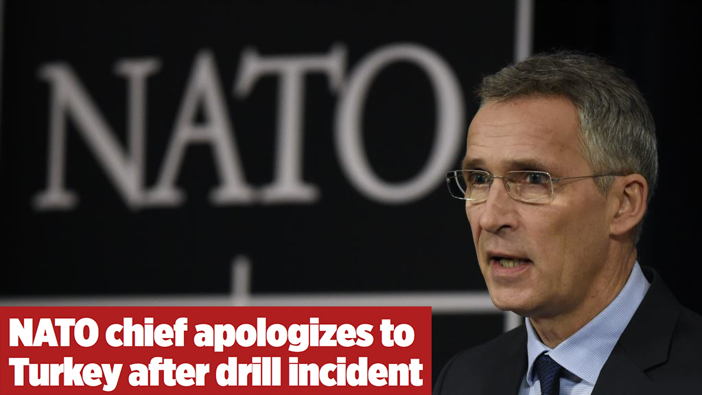 NATO chief apologizes to Turkey after drill incident