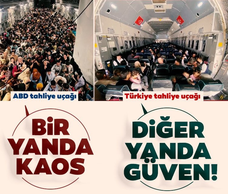 ABD tahliye uçağı ile Türkiye tahliye uçağı arasında büyük fark!..