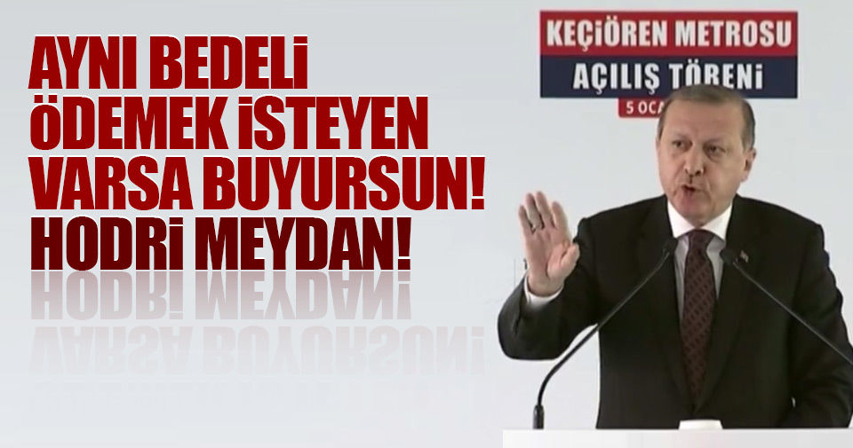 Cumhurbaşkanı Erdoğan, Keçiören Metrosu'nu açtı..