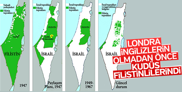 "Londra İngilizlerin olmadan önce Kudüs Filistinlilerindi" 