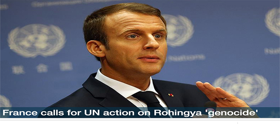 France calls for UN action on Rohingya 'genocide'