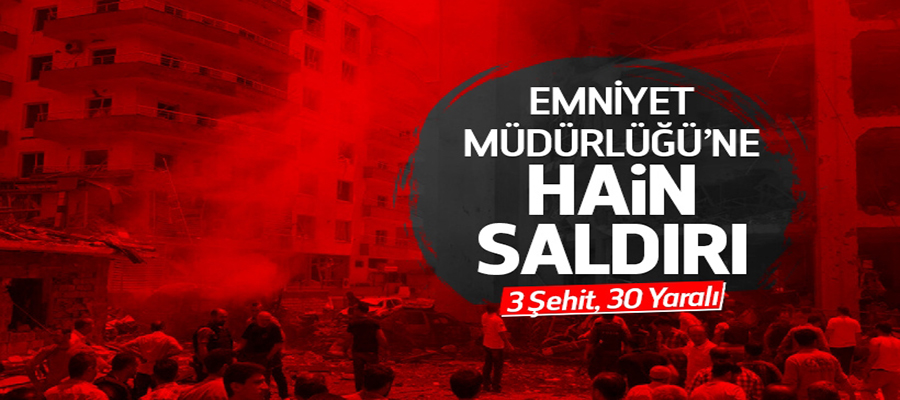 Mardin Midyat Emniyet Müdürlüğü'ne bombalı saldırı: 3 şehit!