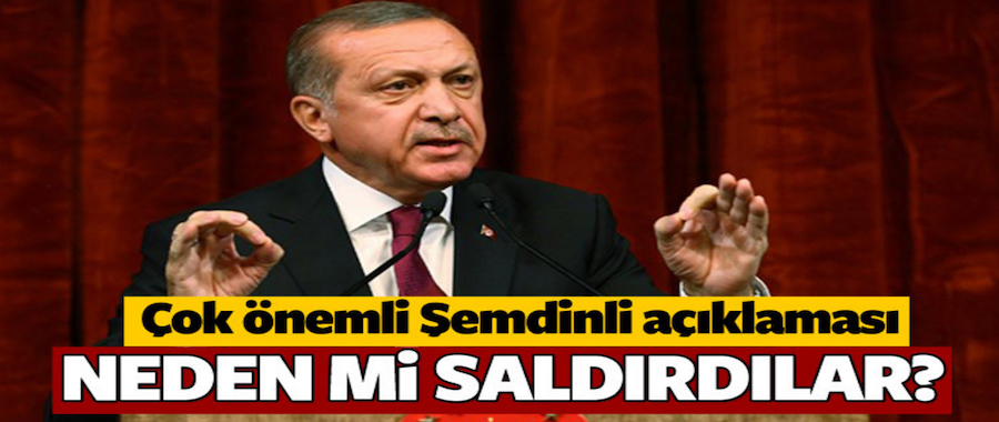 Erdoğan'dan hain terör saldırısına sert tepki!..