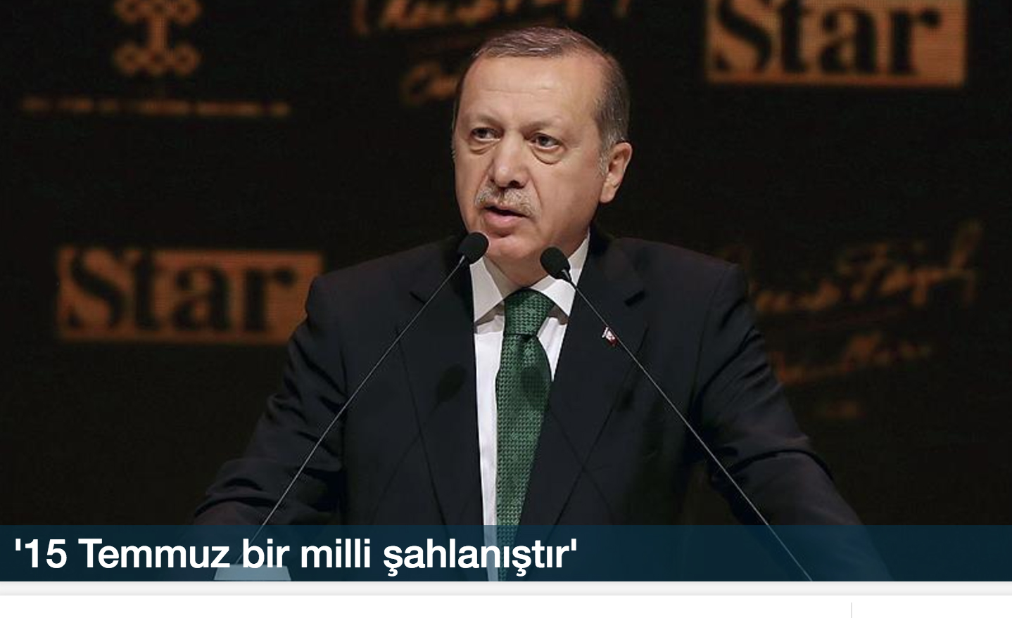Cumhurbaşkanı Erdoğan: '15 Temmuz yeni Türkiye'nin cemresidir'
