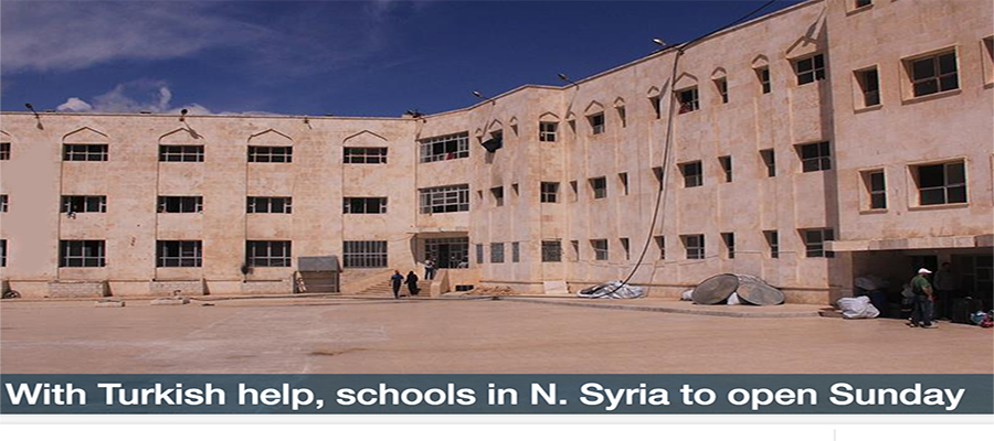 With Turkish help, schools in N. Syria to open Sunday
