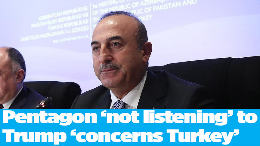 Pentagon 'not listening' to Trump 'concerns Turkey'