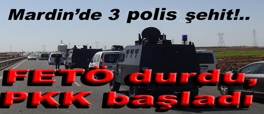 FETÖ durdu, PKK vurdu!.. Mardin'de 3 polis şehit!