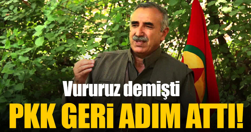 Terör örgütü PKK geri adım attı: Çekiliyoruz!..