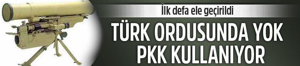 PKK'da karadan havaya atılan füze ele geçirildi!