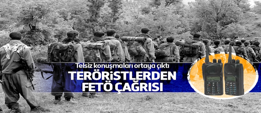 PKK'lı teröristlerden FETÖ'cülere 'destek' mesajı!..