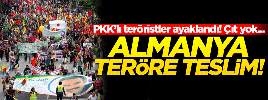 PKK'lı teröristler Almanya'da ayaklandı!..