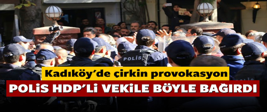 Polis, HDP'li vekile böyle bağırdı