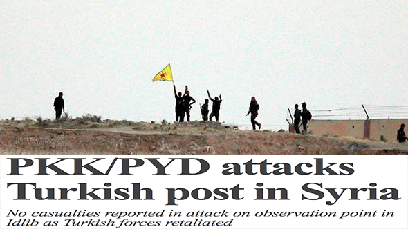 PKK/PYD terrorists attack Turkish forces in Syria’s Idlib