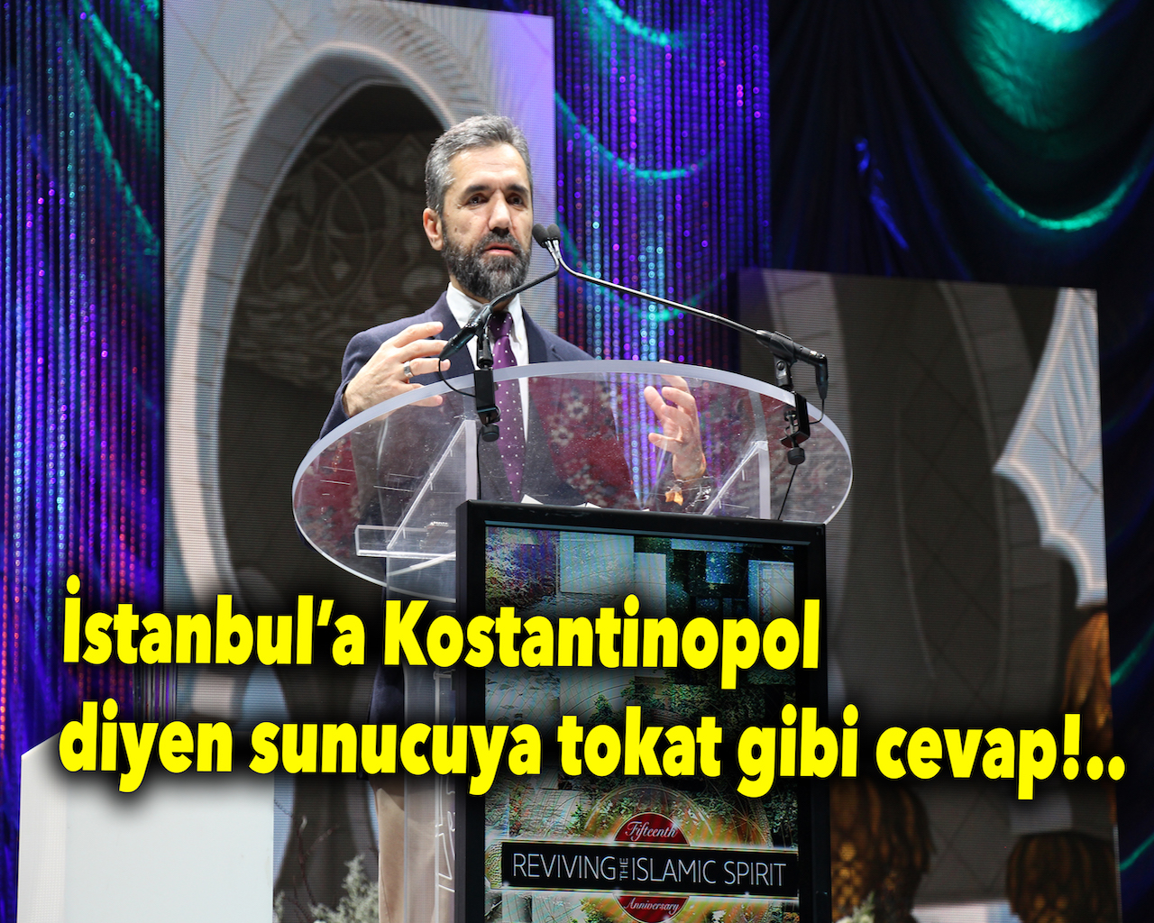 RIS sunucusu İstanbul'a 'Kostantinopol' dedi, cevabını aldı..